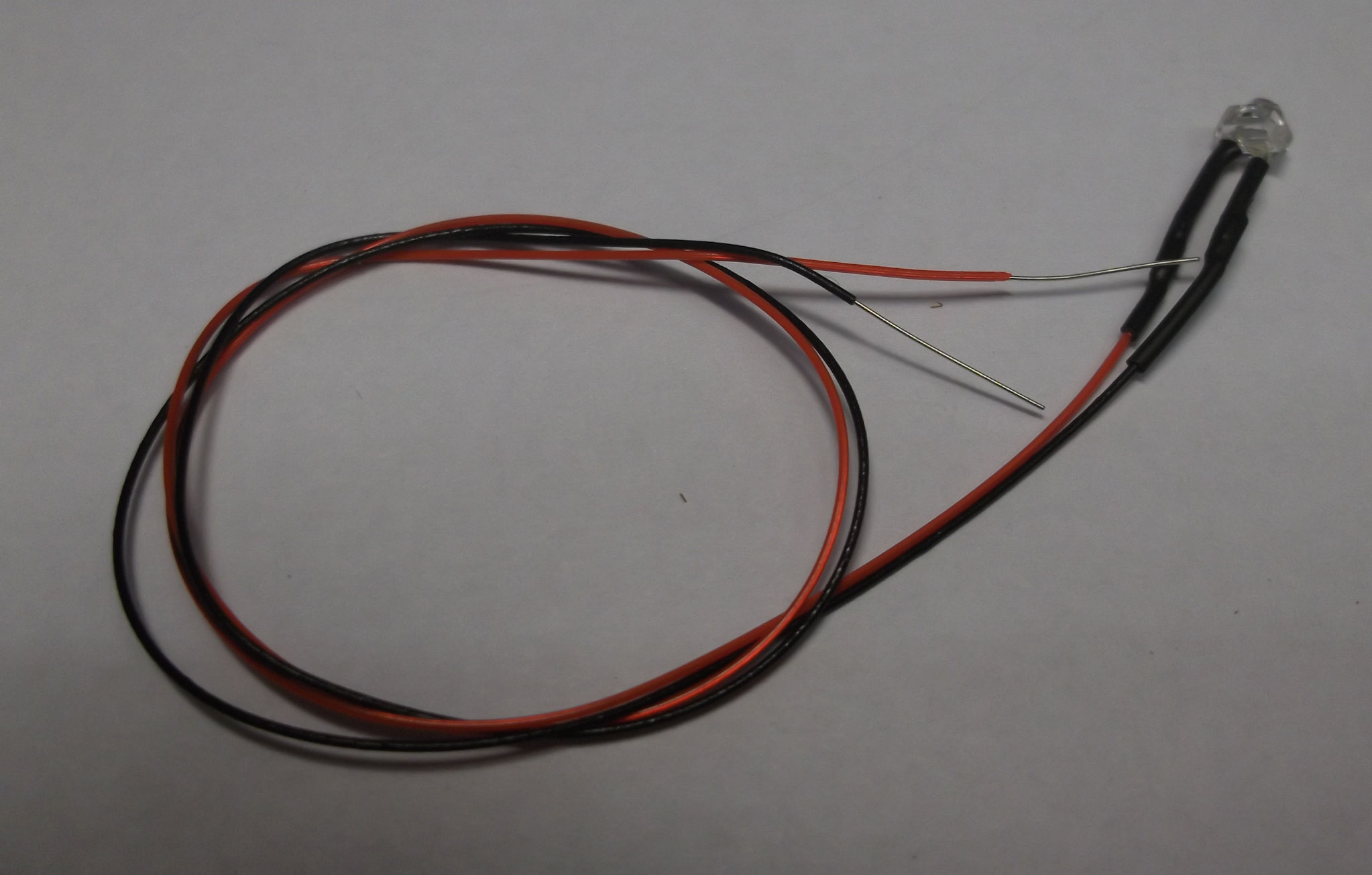 3 volt Prewired Flickering Red 1.8mm LED