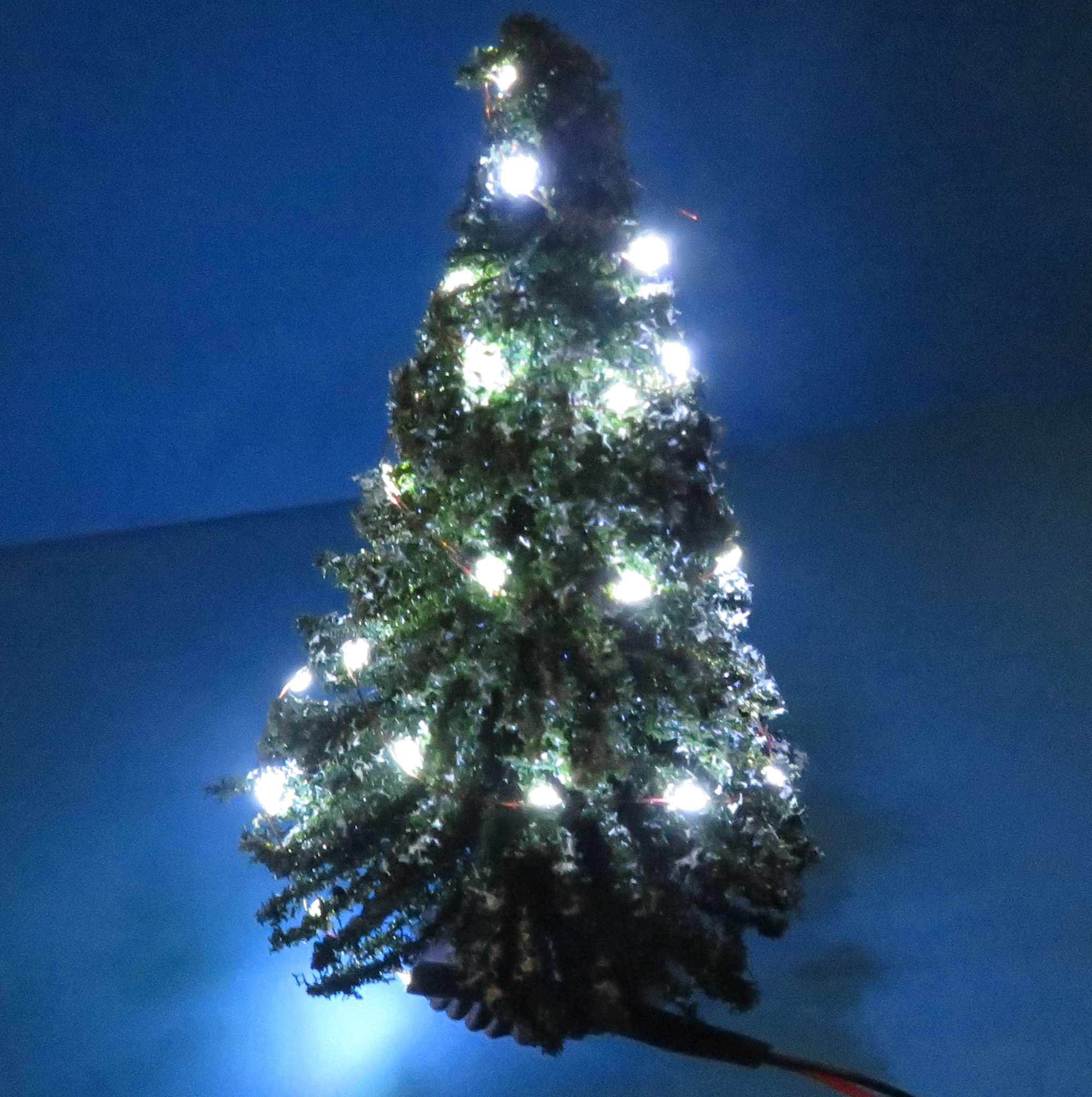 Christmas Tree with White LED Lights