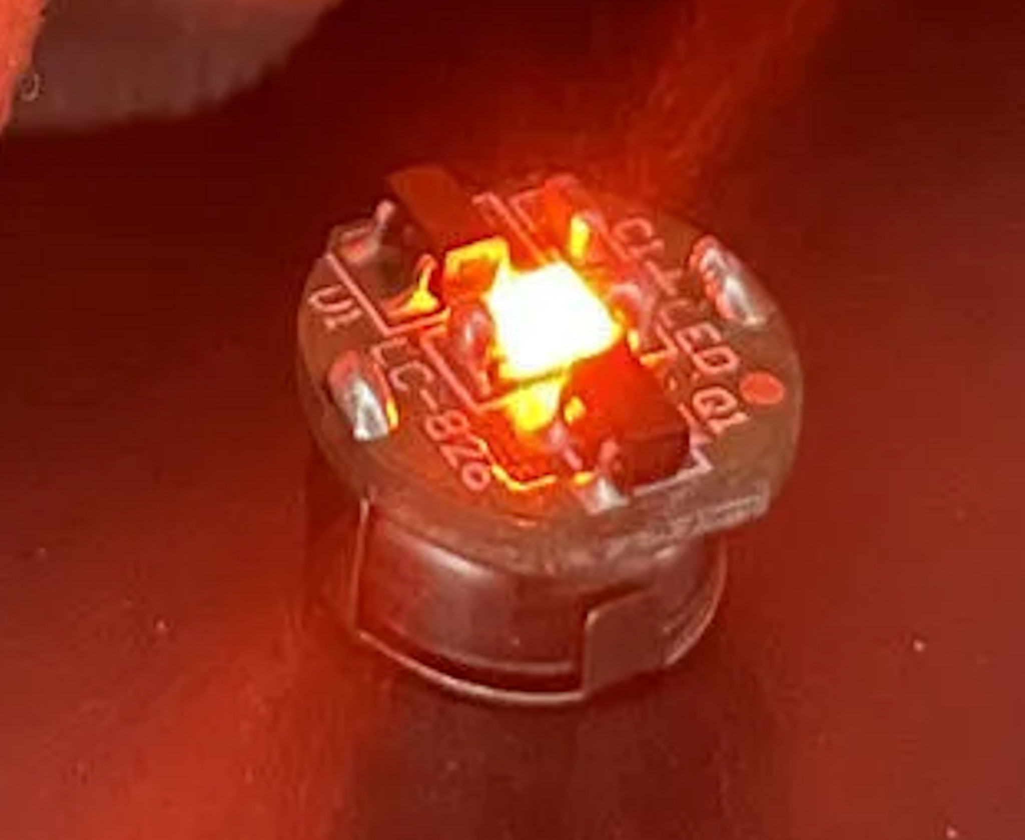Magnetically Operated 3 volt LED - Amber