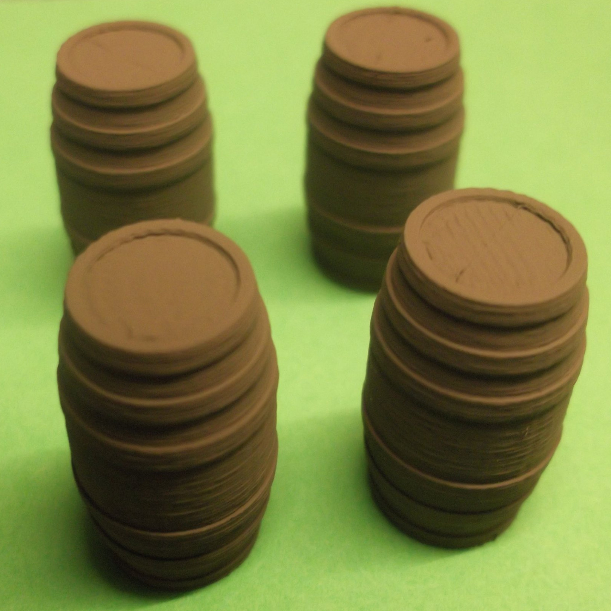 O Scale Barrels - Pack of 4