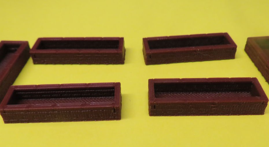 OO Scale Flowerboxes - Pack of 4