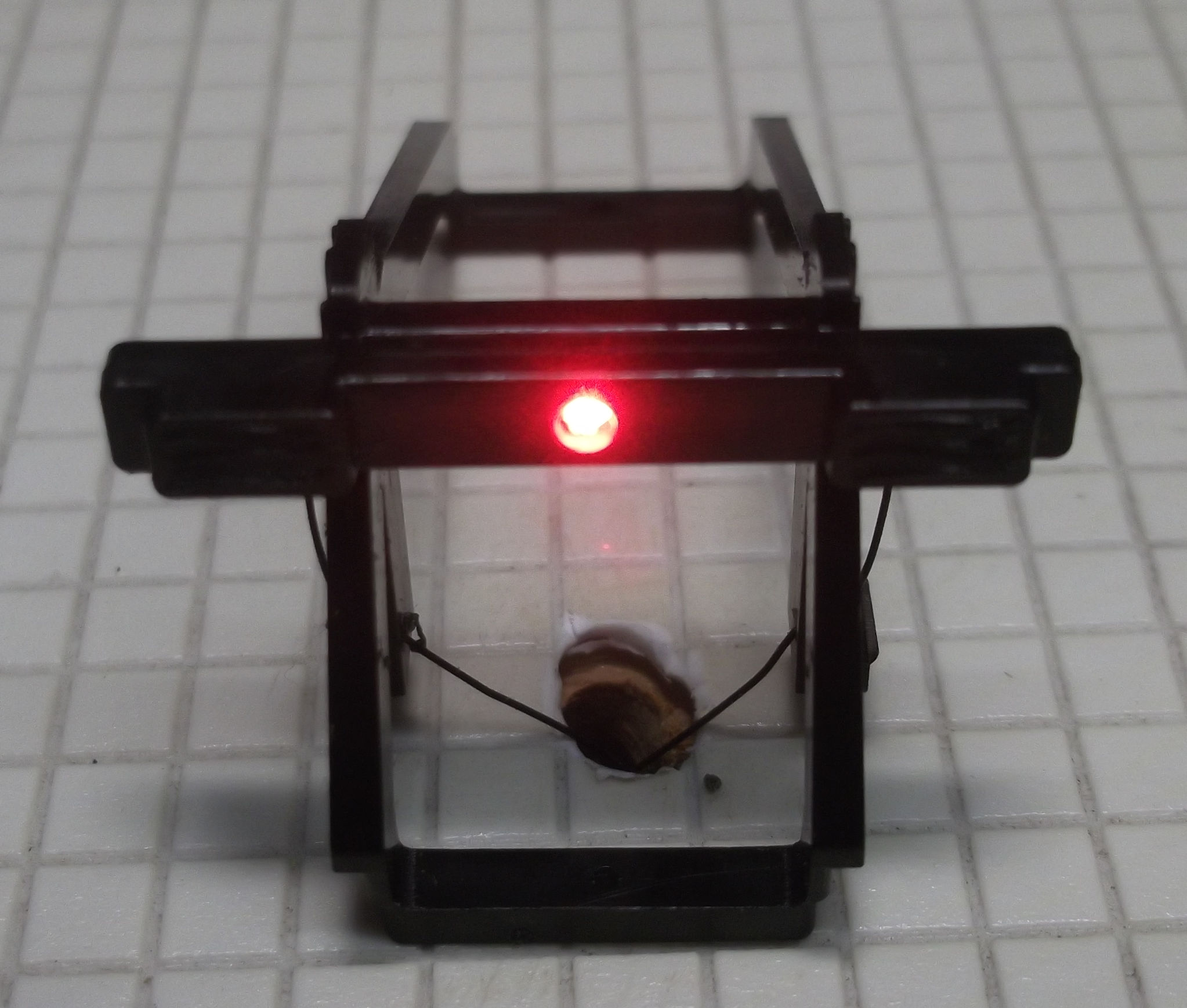 OO Scale Rail Type Buffer with LED Light